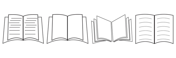 set of books icon.