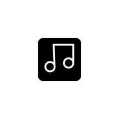 music note glyph icon