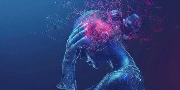 Endocrine Imbalance: The Fatigue and Weight Fluctuations of Endocrine Disorders - Picture a scene where fatigue is persistent and weight fluctuates, indicating endocrine disorders such as diabetes