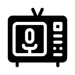 Broadcast glyph icon