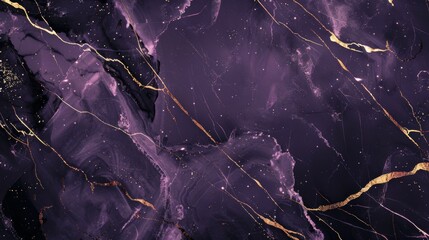 Black marble luxury, light purple with gold streaks, full focus, website background, design template