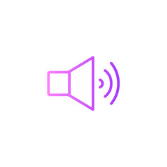 volume up gradient icon