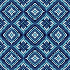Seamless Ikat ethnic traditional Textile pattern geometric abstract folklore ornament Tribal ethnic illustration background design for print, clothing, scarf