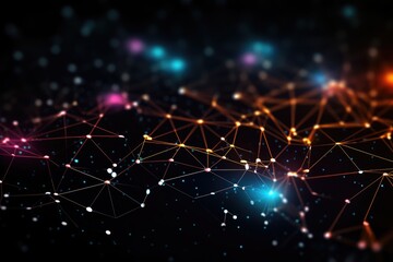 Fototapeta premium Abstract image of a neural network.