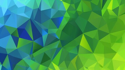 Fototapeta premium blue and green colors, vector illustration of a high poly background, a highpoly geometric texture, and a polygonal pattern, flat design