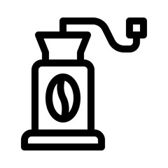 coffee grinder line icon