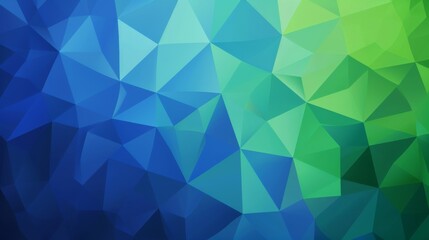 Fototapeta premium blue and green colors, vector illustration of a high poly background, a highpoly geometric texture, and a polygonal pattern, flat design