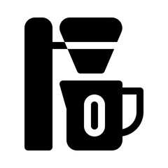 coffee maker glyph icon