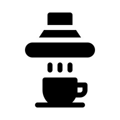 extractor hood glyph icon