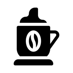 Obraz premium coffee glyph icon