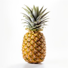 Fototapeta premium Pineapple isolated. AI generated image.