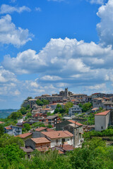 Obraz premium The landscape around Castelvetere sul Calore, a small town in Campania, Italy.