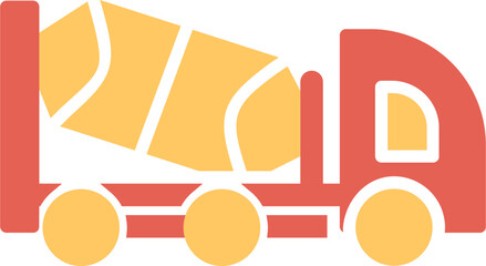 Cement Truck Vector Icon