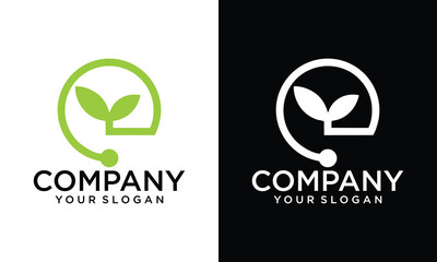 Nature theme letter E logo design with leaves vector. E nature. E leaf logo, suitable for nature business logos, nature ecology logo symbols, health logos, leaf logos,