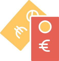Euro Tag Vector Icon