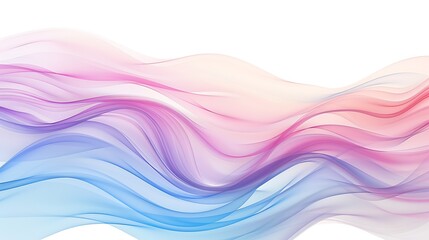 Smooth wavy gradient in pastel colors on a white background.