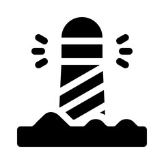 lighthouse glyph icon