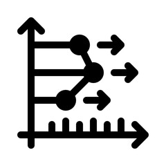 analytics glyph icon