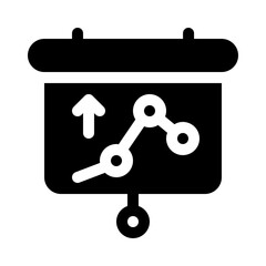 bar chart glyph icon