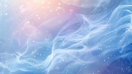 Smooth gradients frosty patterns and twinkling stars in a cool-toned abstract background backdrop