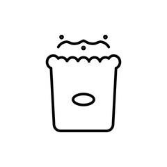 popcorn line icon