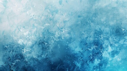 Fototapeta premium Smooth blue and turquoise gradients with glowing highlights and ice textures in a frost-inspired wallpaper backdrop