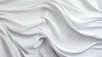 Obraz premium Elegant White Fabric with Soft Folds
