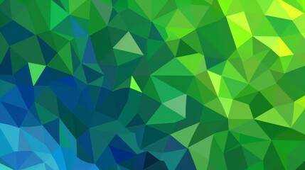 Fototapeta premium green and blue colors, vector illustration of a low poly background, a lowpoly geometric texture, and a polygonal pattern, flat design 