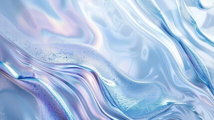 Abstract background featuring white and blue hues fluid forms light reflections and gradients in a liquid effect theme backdrop