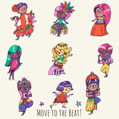 Whimsical Dancers, Cute Modern and Cassic Dance Style