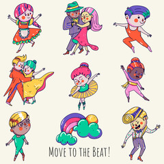 Whimsical Dancers, Cute Modern and Cassic Dance Style