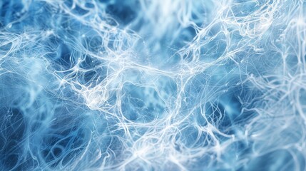 Obraz premium Abstract background featuring icy blue and silver threads complex patterns luminous accents and frosty textures backdrop