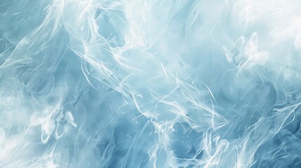 Obraz premium Abstract background featuring lace-like pattern in blue and white glowing light effects and frosty textures backdrop