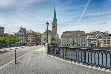 Fraumunster Church, Zurich, Switzerland