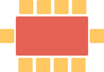 Conference Room Chair Vector Icon