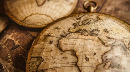 An old-world map with sepia tones and faded edges, evoking a sense of adventure and the allure of exploration.