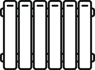 Vector illustration of a series of smartphones in a monochromatic style