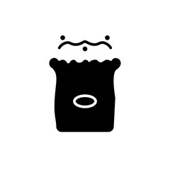 popcorn glyph icon