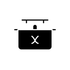 ticket office glyph icon