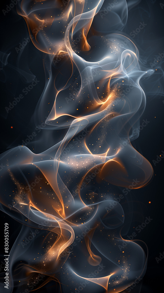 Sticker abstract fire background