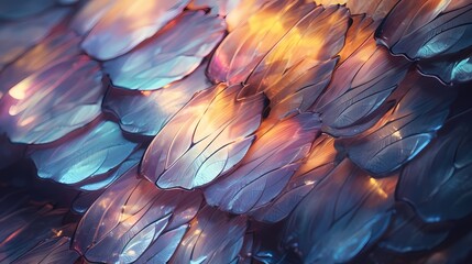 Color butterfly fairy wings texture poster background