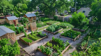 Circular Food Economy in Action: Community Urban Garden Fosters Sustainable Agriculture