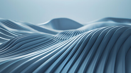 Wave band abstract background surface. Generative AI.