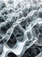 Fototapeta premium White sponge-like structure