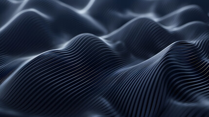 Wave band abstract background surface. Generative AI.
