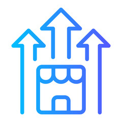 growth gradient icon