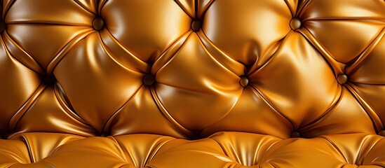 The texture of the sofa has a luxurious and elegant brown leather backrest