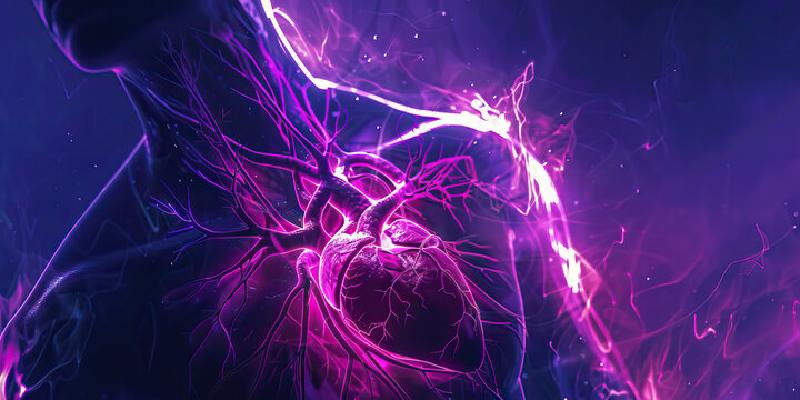 Chest Pain: The Sharp, Stabbing Sensation of Cardiac Discomfort - Visualize a scene where chest pain feels sharp and stabbing, possibly indicating a heart-related issue