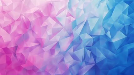 Obraz premium Pink and blue colors, vector illustration of a low poly background, a lowpoly geometric texture, and a polygonal pattern, flat design