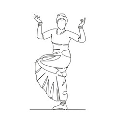 Indian woman dancing
